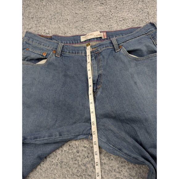 Levis 515 Jeans Womens 16 Blue Denim Capri Medium Wash Distressed Classiccore - Picture 6 of 9